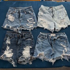 Denim Shorts bundle size 00
A&F, American Eagle, Hollister